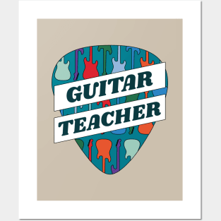 Guitar Teacher Guitar Pick Posters and Art